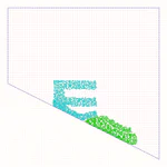 Accurate Boundary Condition for Moving Least Squares Material Point Method using Augmented Grid Points